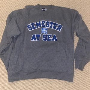 Semester at Sea XL crew neck sweat shirt